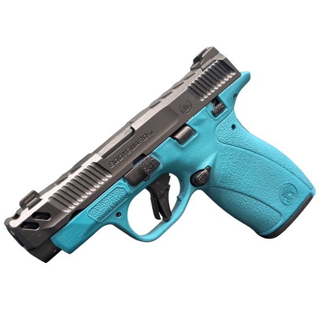 SMITH & WESSON BODYGUARD 2.0 380ACP CARRY COMP AZTEC TEAL (image for) SMITH & WESSON BODYGUARD 2.0 380ACP CARRY COMP AZTEC TEAL