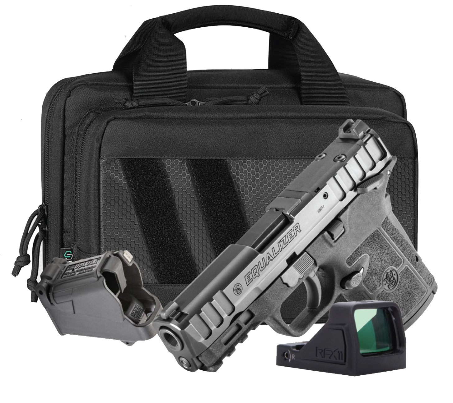 (image for) SMITH & WESSON EQUALIZER 9MM 15+1 BUNDLE VIRIDIAN RFX11 GREEN DOT