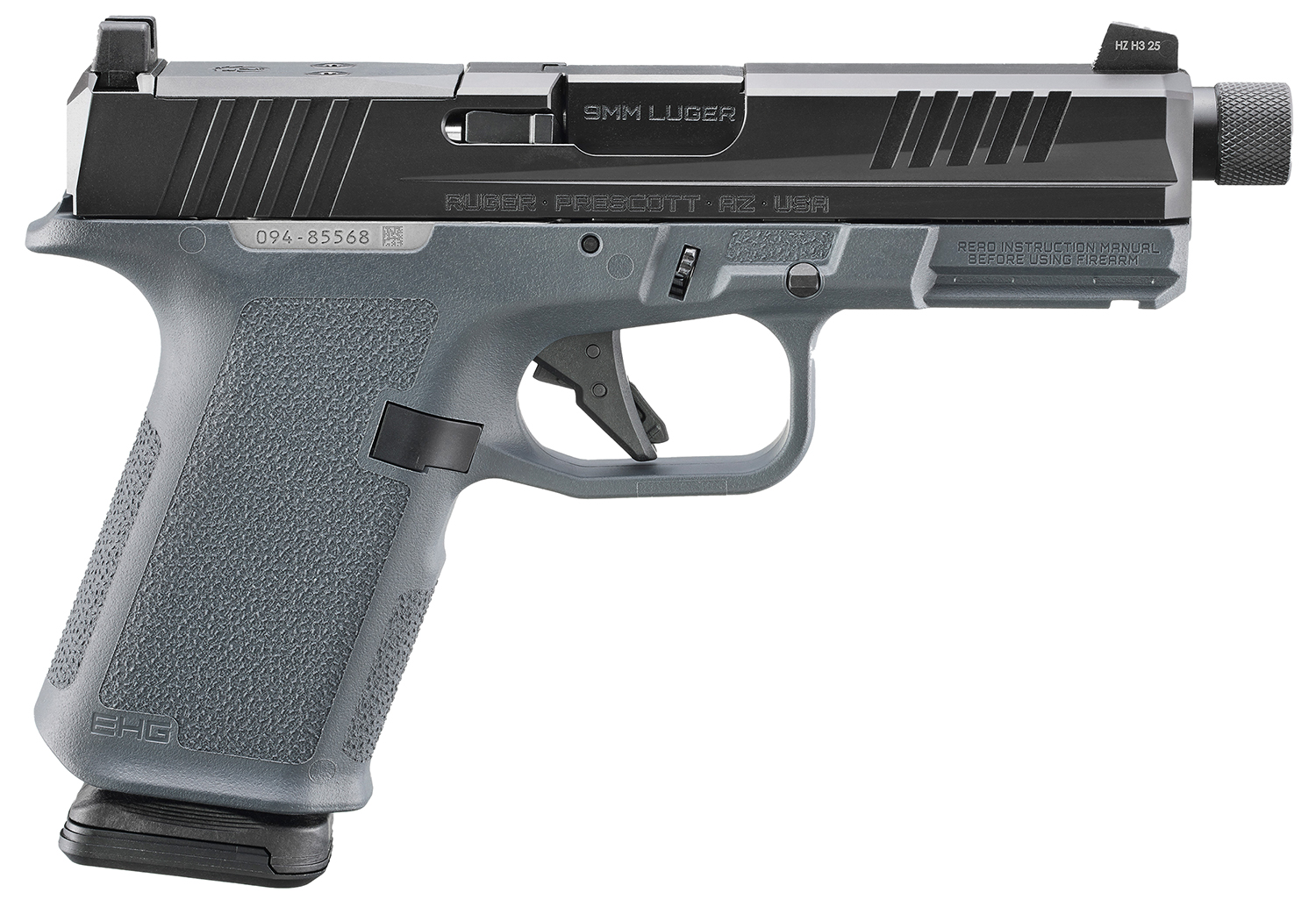 RUGER RXM 9MM 4" 15+1 GRAY THREADED (image for) RUGER RXM 9MM 4" 15+1 GRAY THREADED