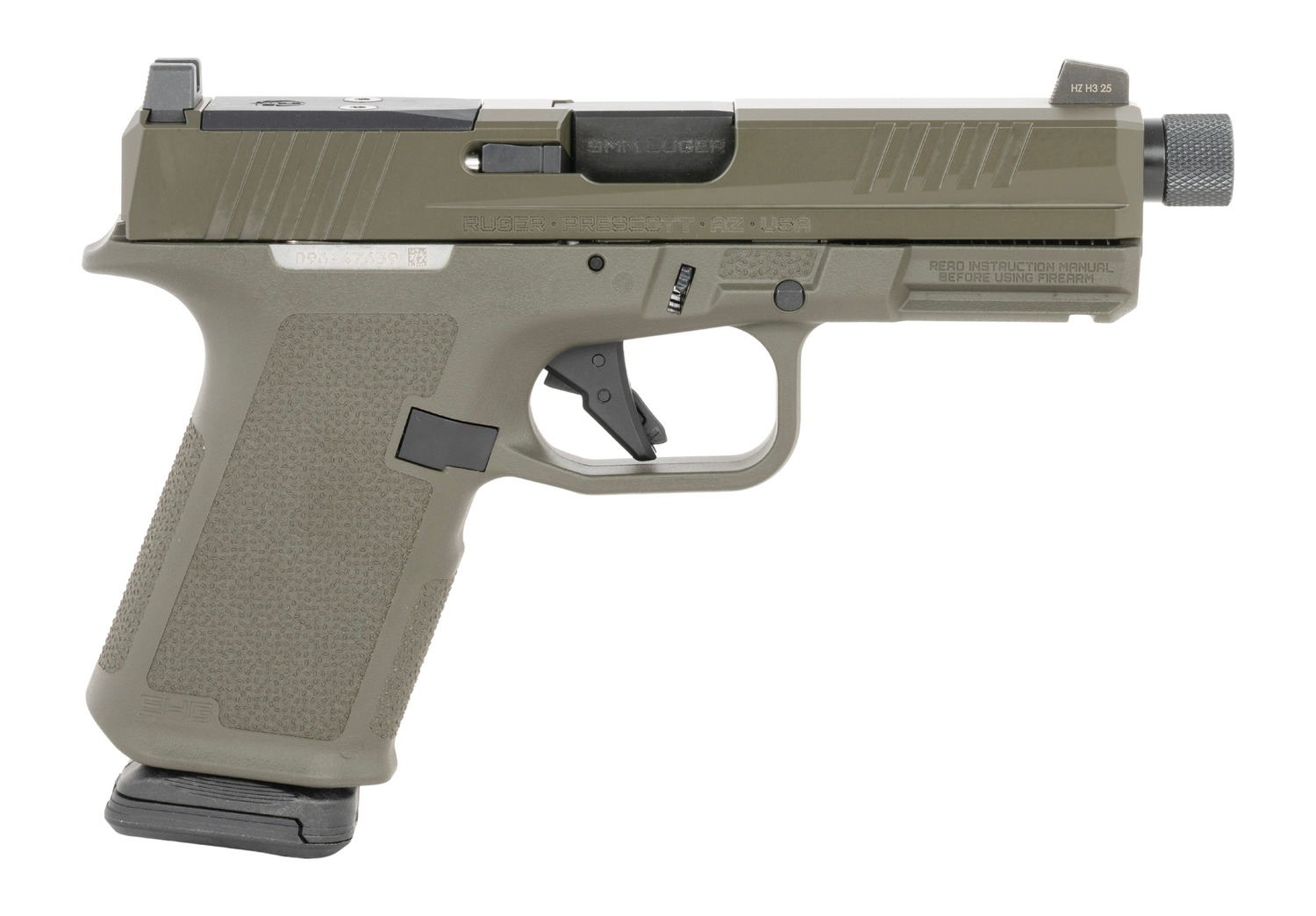 RUGER RXM 9MM 4" 15+1 OD GREEN THREADED (image for) RUGER RXM 9MM 4" 15+1 OD GREEN THREADED