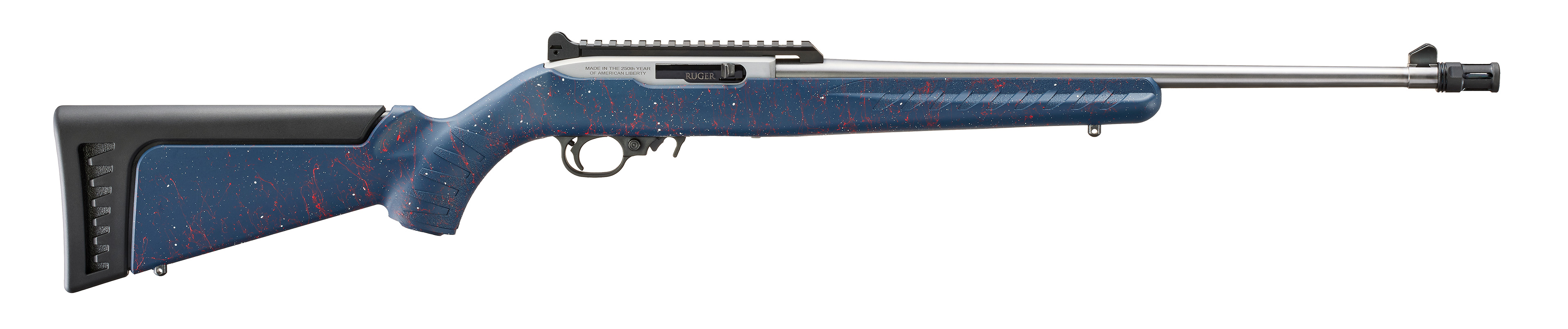 (image for) RUGER 10/22 22LR 250TH RWB STAINLESS THREADED