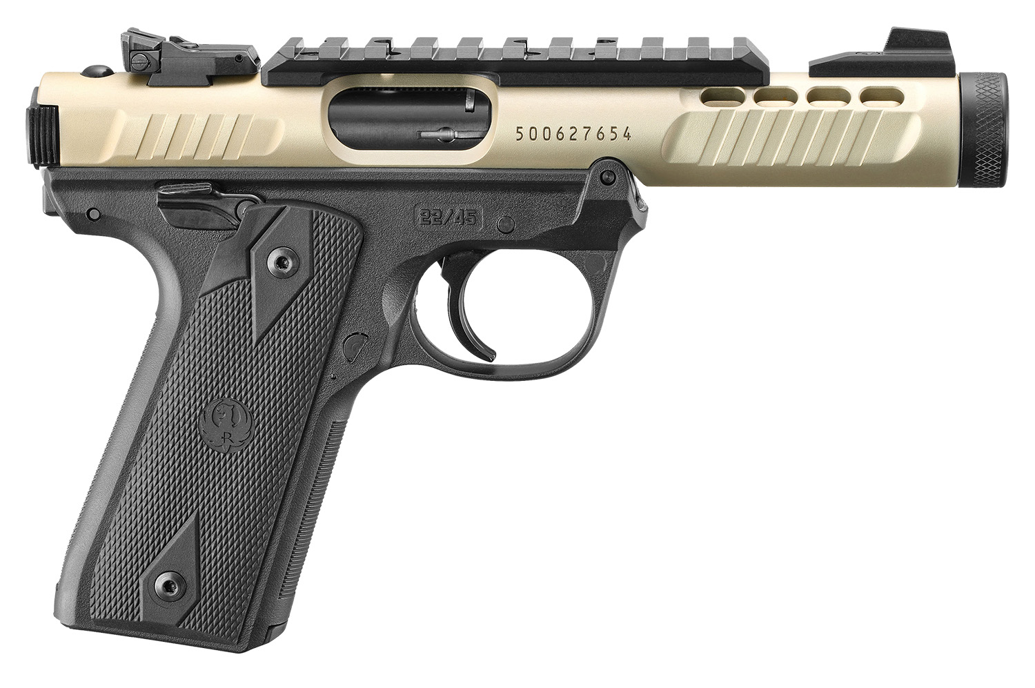 RUGER MARK IV 22LR 22/45 LITE CHAMPAGNE (image for) RUGER MARK IV 22LR 22/45 LITE CHAMPAGNE