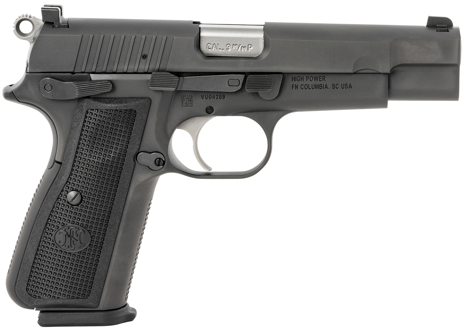 FN HIGH POWER 9MM BLACK 4.7" 17+1 (image for) FN HIGH POWER 9MM BLACK 4.7" 17+1