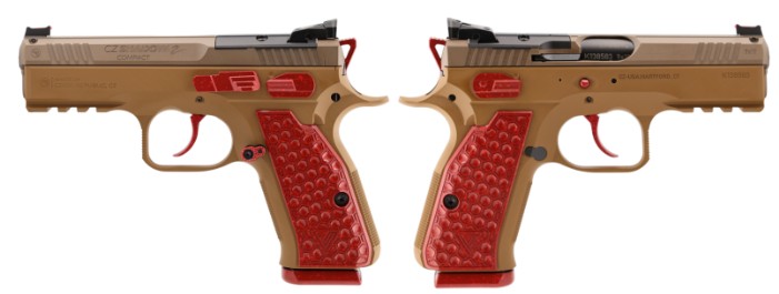 CZ SHADOW 2 COMPACT SBJ 9MM 4" 15+1 STRAWBERRY (image for) CZ SHADOW 2 COMPACT SBJ 9MM 4" 15+1 STRAWBERRY